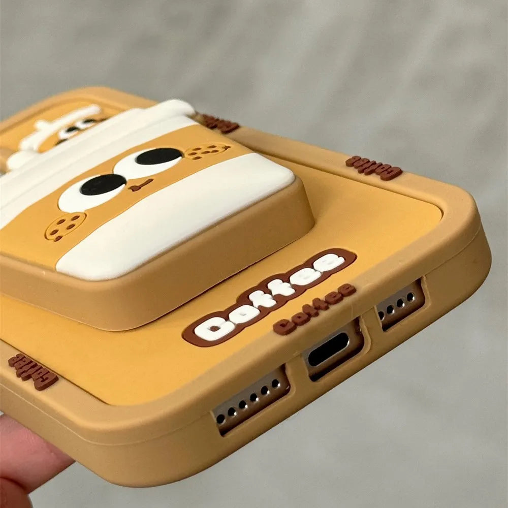 Cartoon Coffee Cup Phone Case