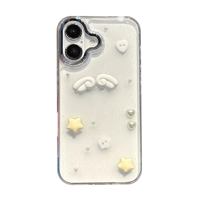 Stars & Hearts Glitter Phone Case