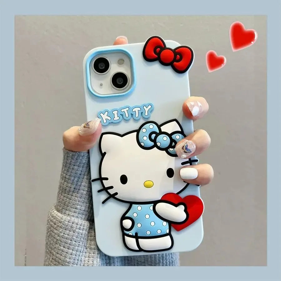 3D Hello Kitty Heart Case for iPhone