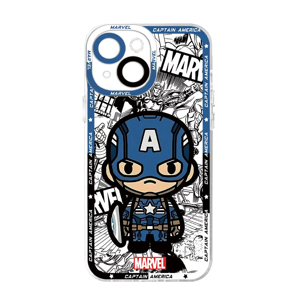 Marvel Spider-Man & Venom Clear Phone Case for iPhone