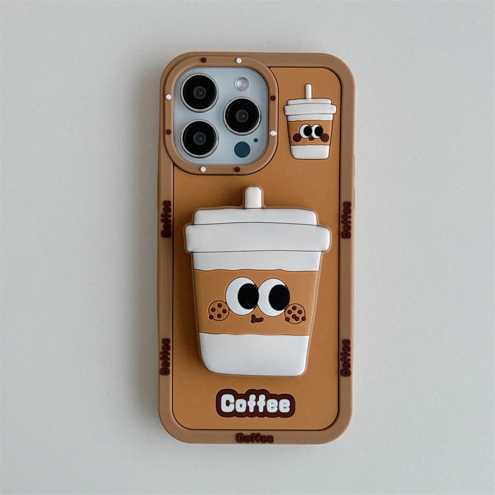 Cartoon Coffee Cup Phone Case