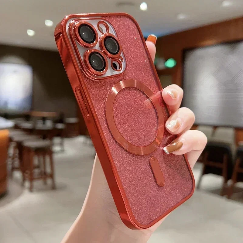 Electroplate Glitter Magsafe Case for iPhone