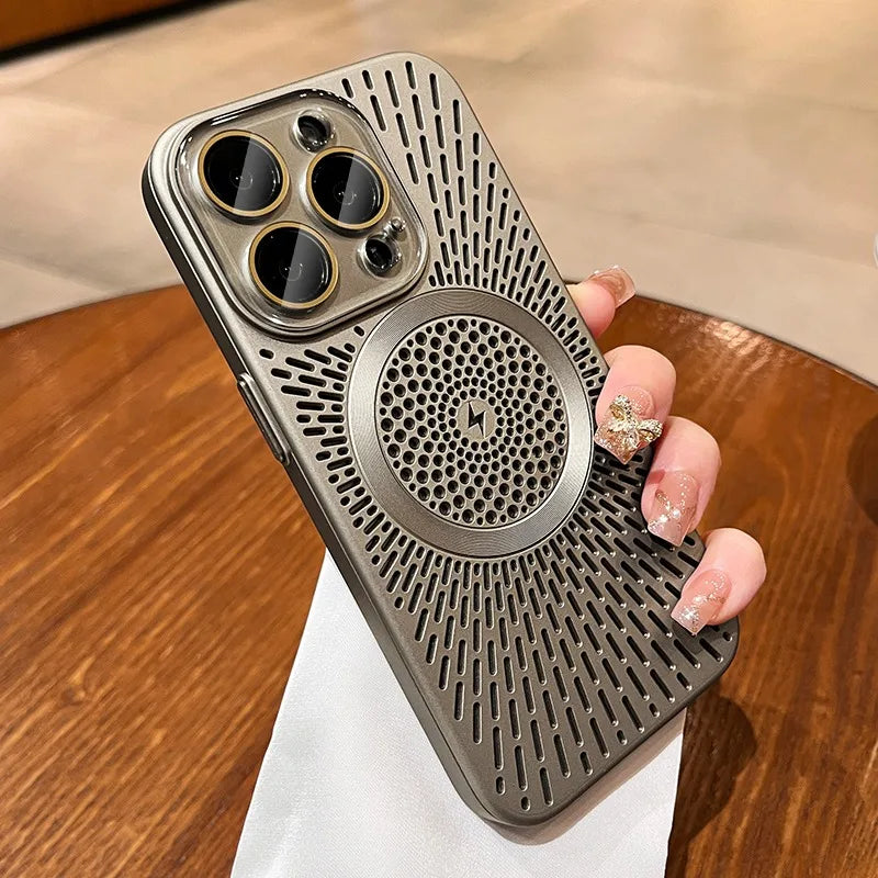 Luxury MagSafe Case with Heat Dissipation for iPhone