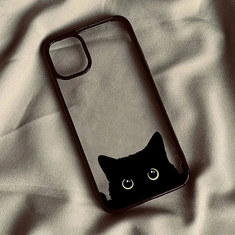 Black Cat Clear Case for iPhone