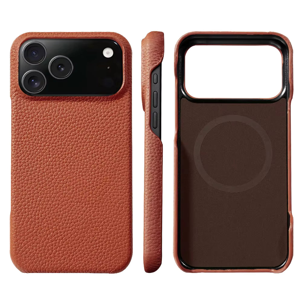 Cowhide Leather MagSafe Case for iPhone