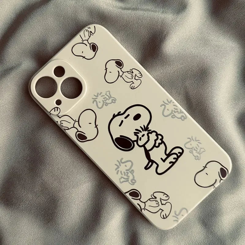 Snoopy Puppy Cartoon Phone Case for iPhone