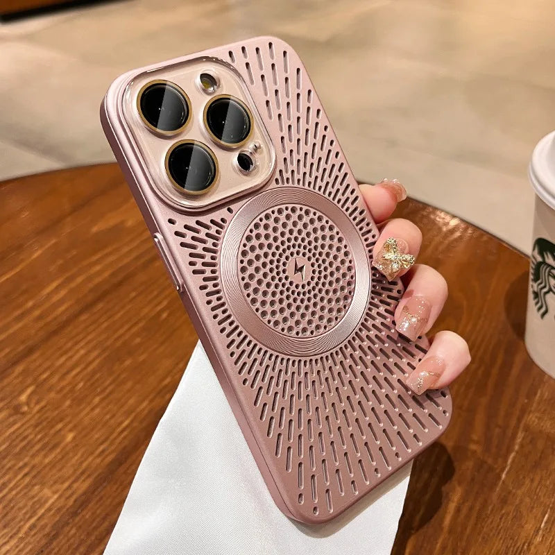 Luxury MagSafe Case with Heat Dissipation for iPhone