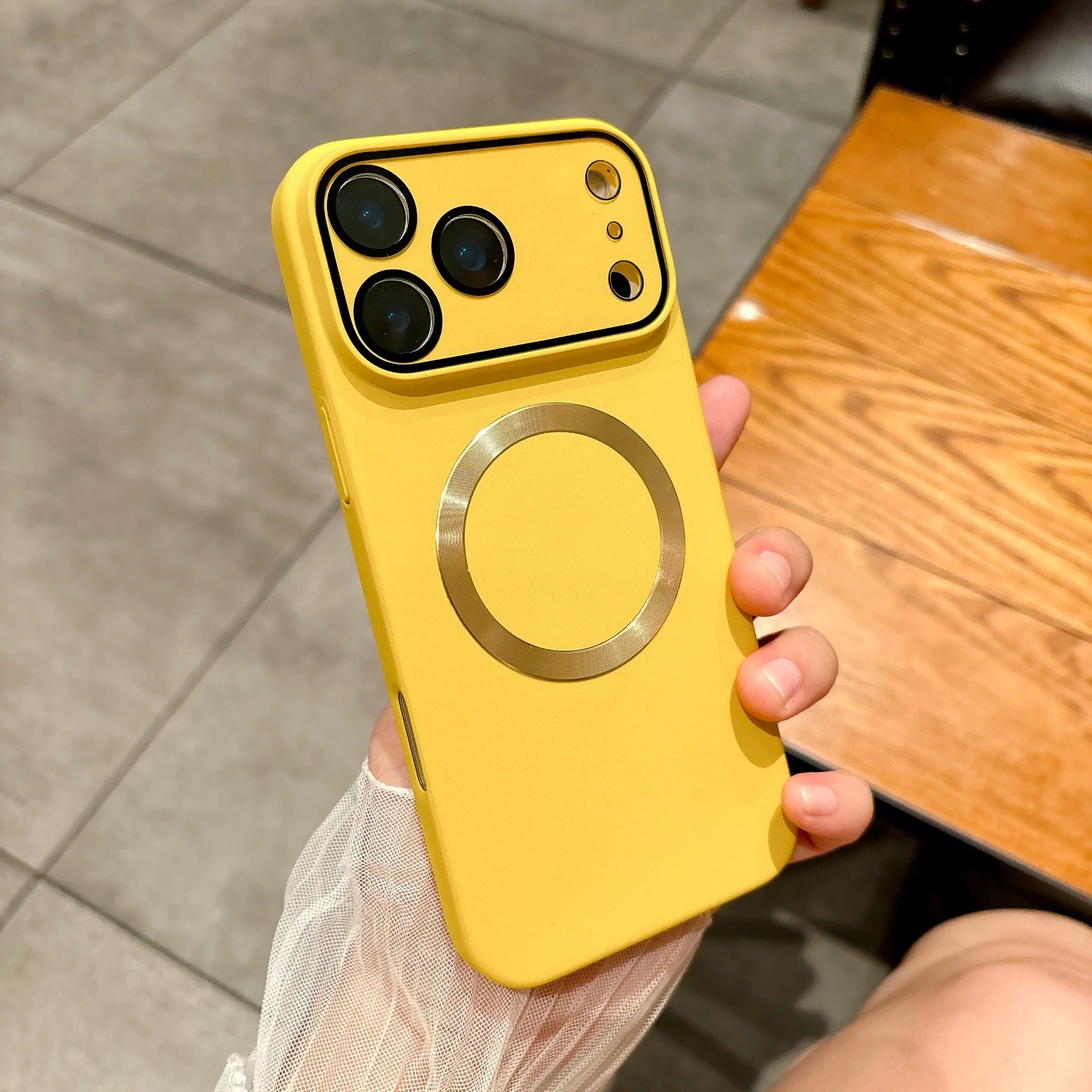 Glass Lens Protect Magnetic Phone Case
