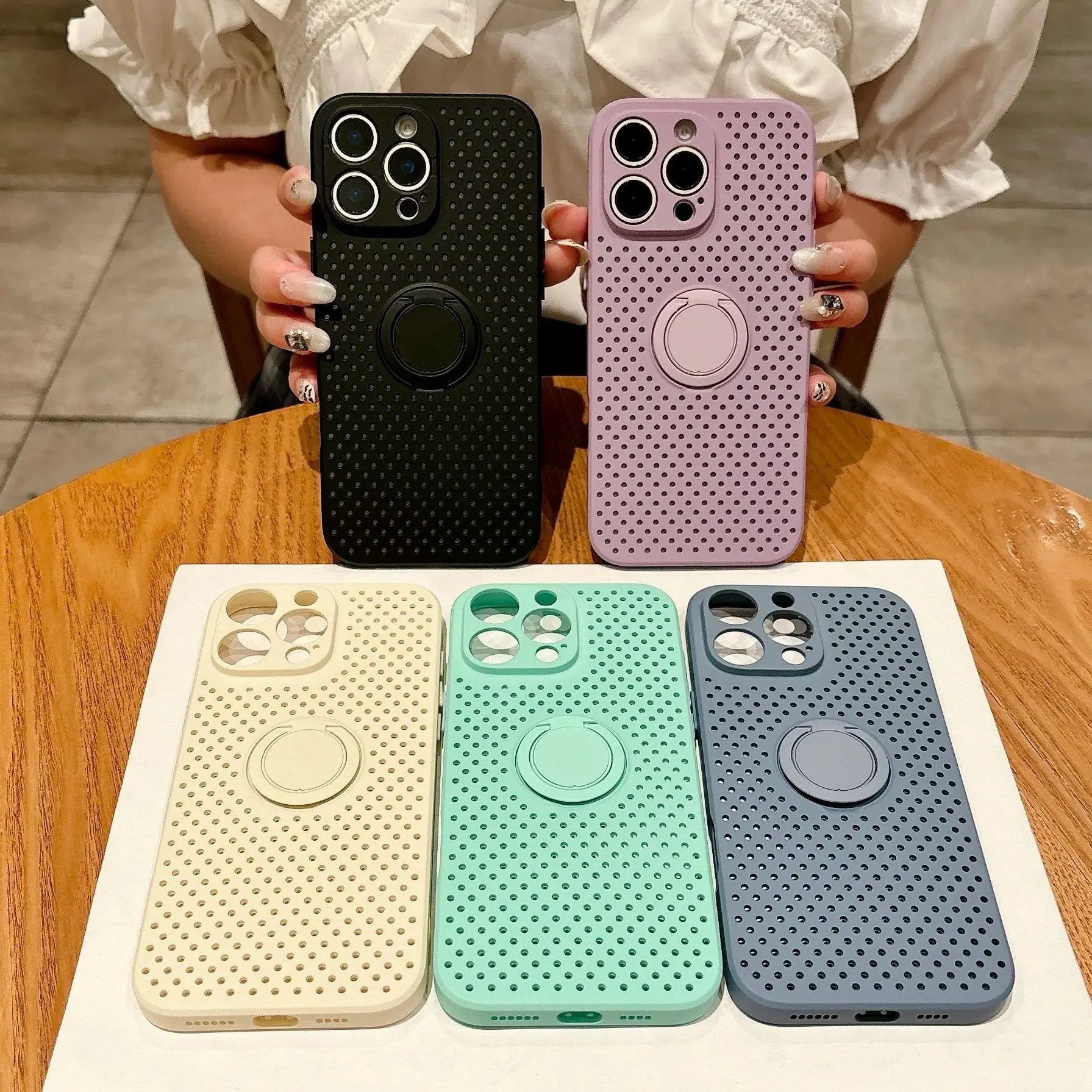 Heat Dissipation Ring Holder Phone Case