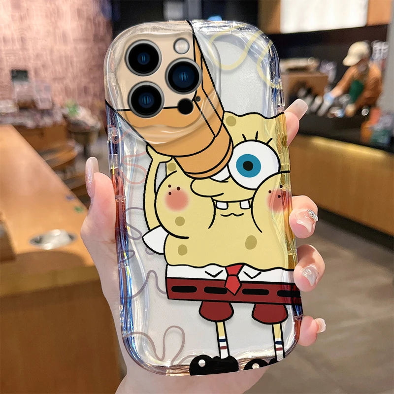 SpongeBob Soft Silicone Phone Case for iPhone