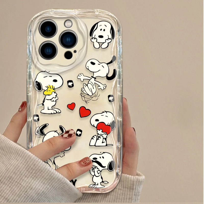 Transparent Snoopy Phone Case for iPhone