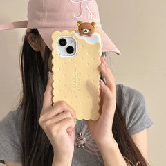 Rilakkuma Bear Sandwich Silicone Case