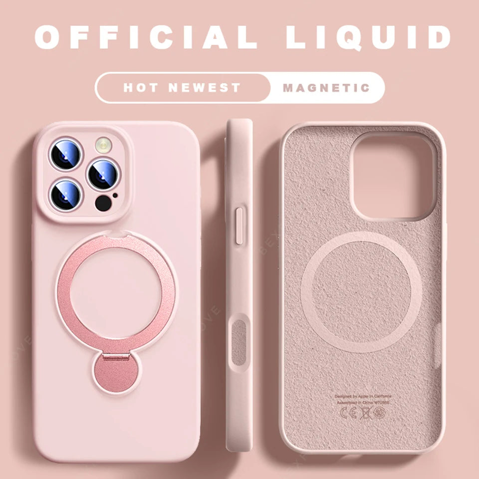 Magsafe Silicone Stand iPhone Case