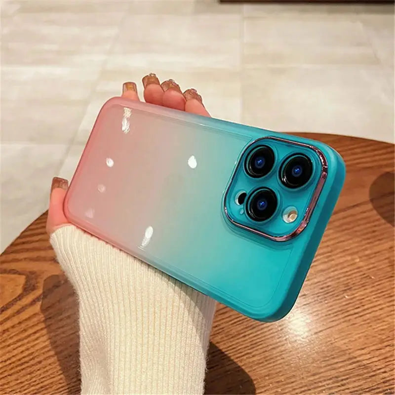 Gradient Rainbow Clear Case for iPhone