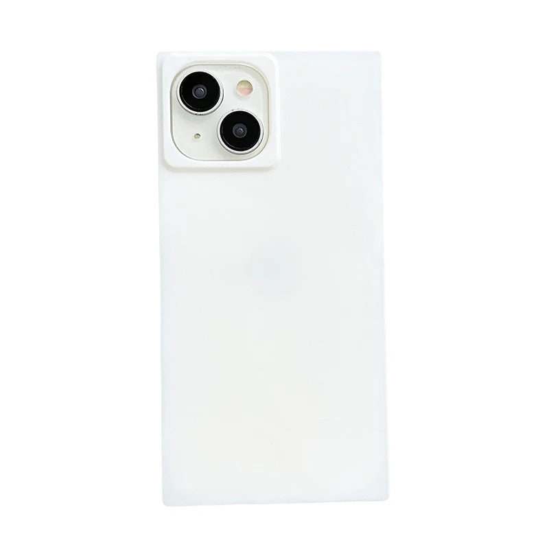 White Right Angle TPU Phone Case