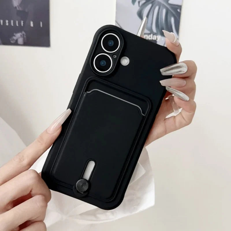 Silicone Wallet Phone Case for iPhone