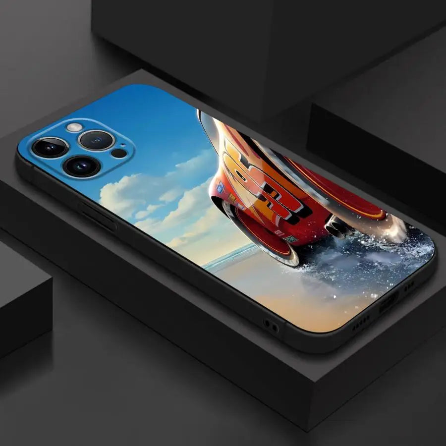 Disney Lightning McQueen Logo Phone Case for iPhone