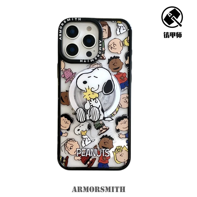 Snoopy Family Magnetic Phone Case for iPhone