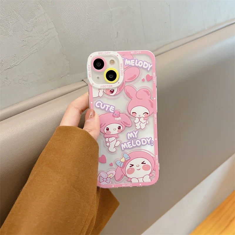 Sanrio Kuromi Pochacco Cinnamoroll Phone Case for iPhone
