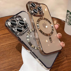 Pink Magnetic Clear Case for iPhone