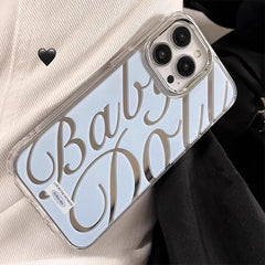 Mirror Letter Frame Case for iPhone