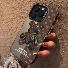 Retro Robot Bear Matte Phone Case