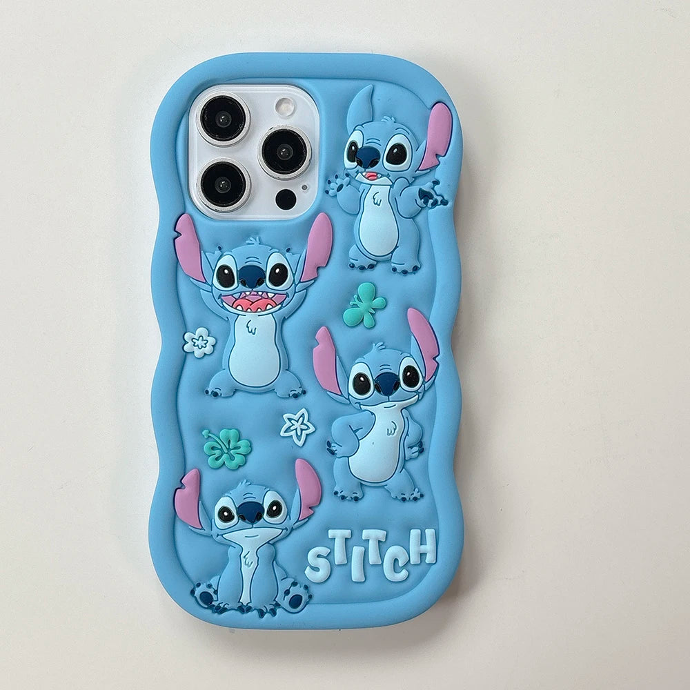 3D Lilo Stitch Silicone Phone Case