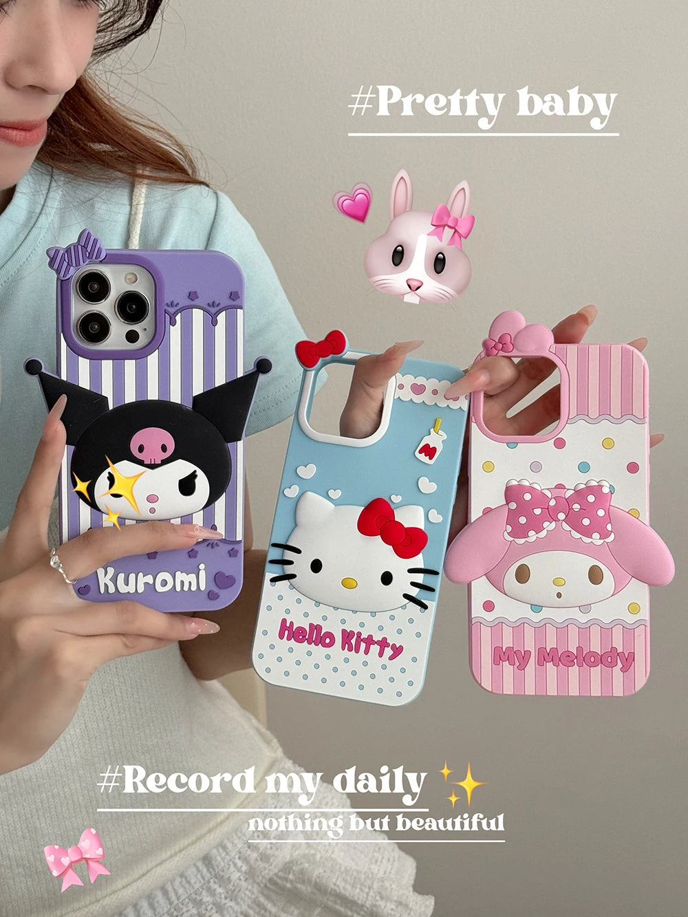 Kawaii Hello Kitty & Friends Case for iPhone