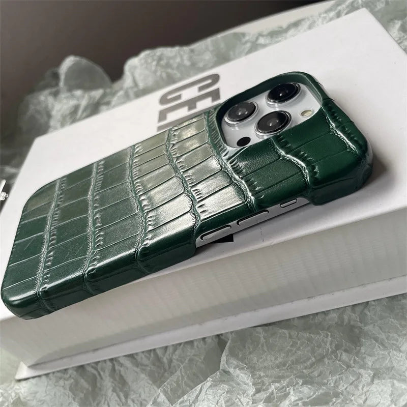 Crocodile Pattern Leather Phone Case