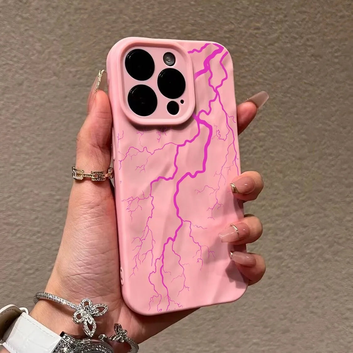 Red Lightning Phone Case for iPhone