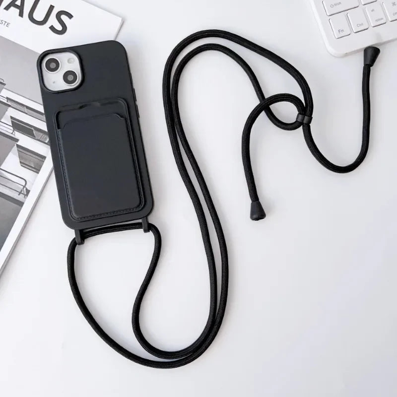 Crossbody Lanyard Rope Phone Case for iPhone