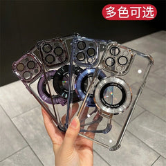 Transparent Magnetic Ring Stand Case