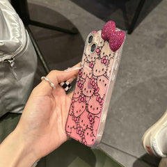 Hello Kitty Diamond Bow Gradient Case for iPhone