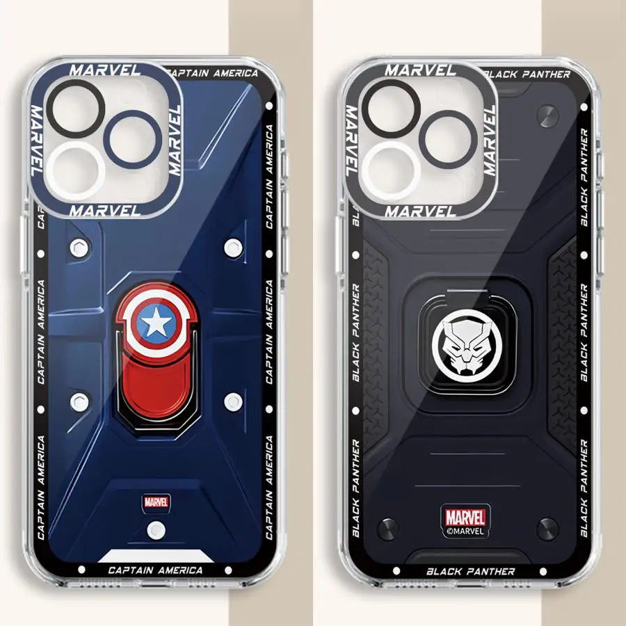 Marvel Iron Man & Spider-Man Logo Phone Case for iPhone