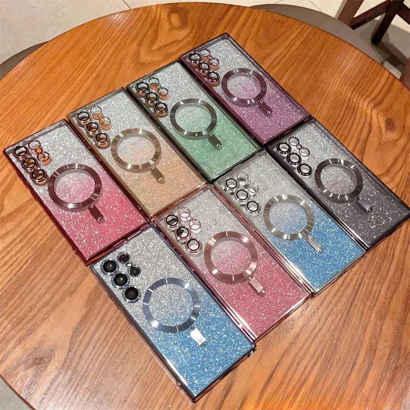 Glitter Magnetic MagSafe Case for Samsung Galaxy