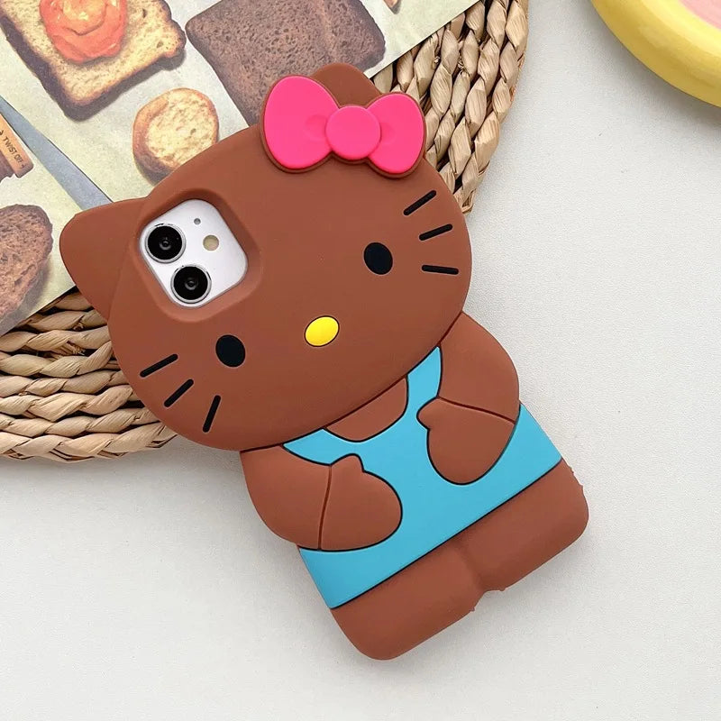 Hello Kitty 3D Bow Silicone Case for iPhone