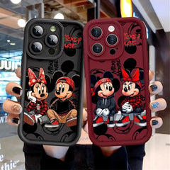 Mickey & Minnie Cartoon Soft Case