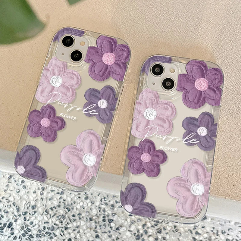 Purple Floral Phone Case