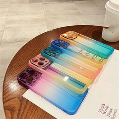 Gradient Rainbow Clear Case for iPhone