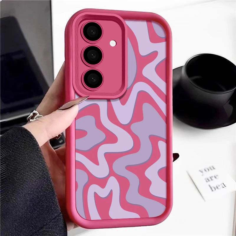 Striped Pattern Silicone Case for Samsung