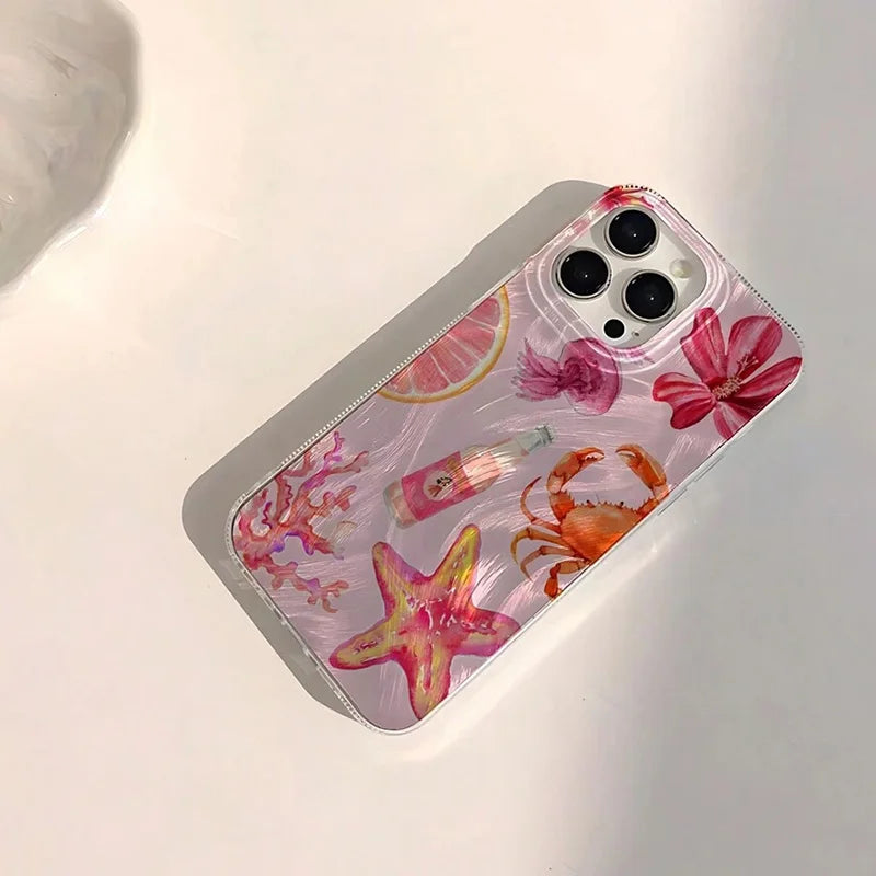 Pink Heart Jellyfish Phone Case
