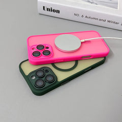 Magnetic Matte Translucent Armor Case for iPhone