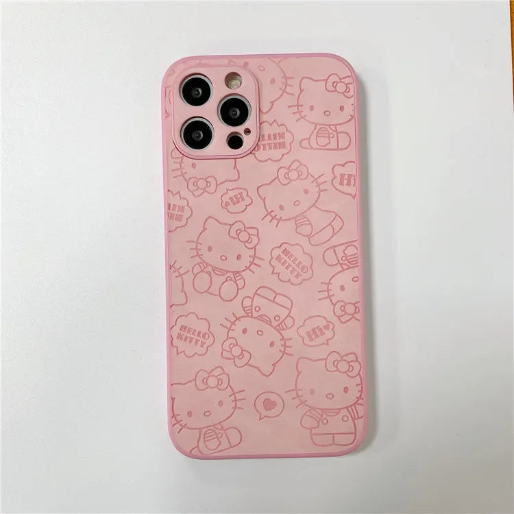 Pink Hello Kitty Cartoon Phone Case