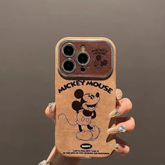Mickey Leather Style Phone Case