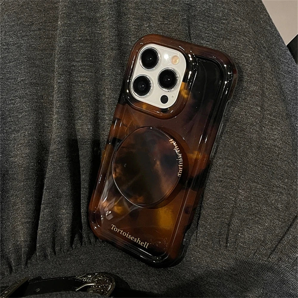 Amber Tortoiseshell Holder Phone Case