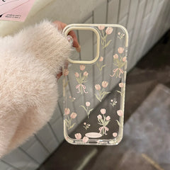 Pink Tulips Floral Phone Case