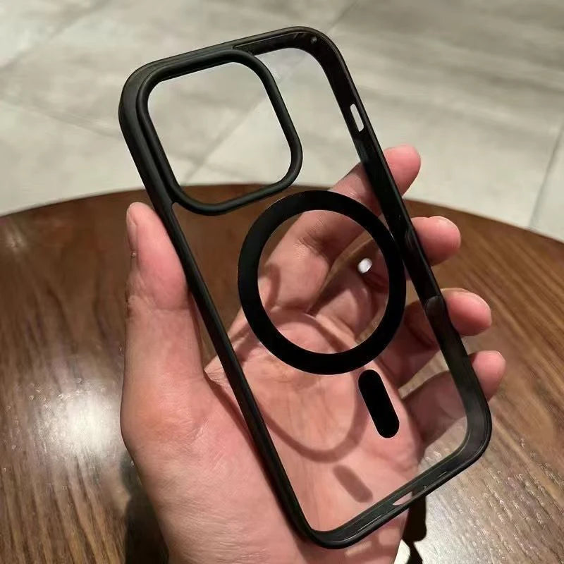Transparent Matte Acrylic Magsafe Phone Case
