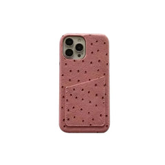 Ostrich Pattern Card Holder Phone Case