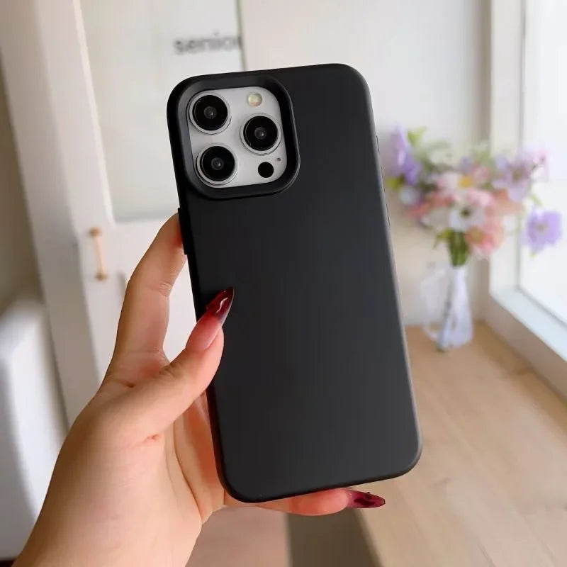 Dopamine Solid Color Silicone Phone Case