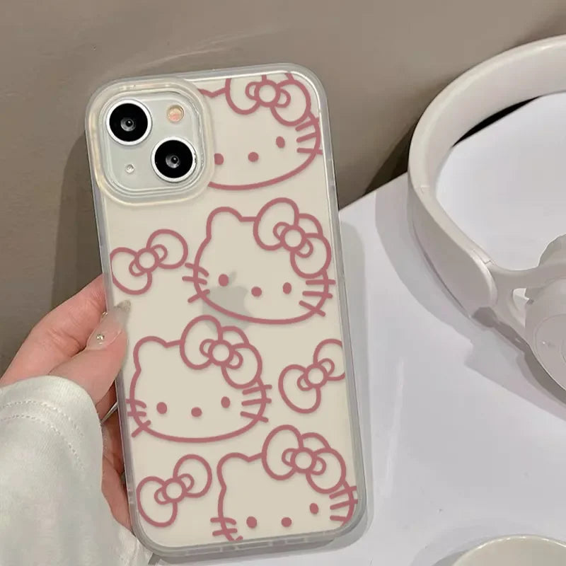 Big Hello Kitty Pink Bow Y2K Case for iPhone